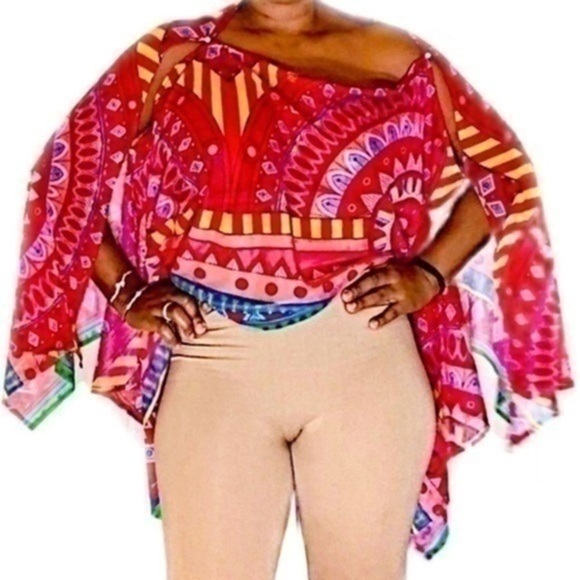 New 3 Way Scarf versatile top + Cover-Up - Picture 1 of 6